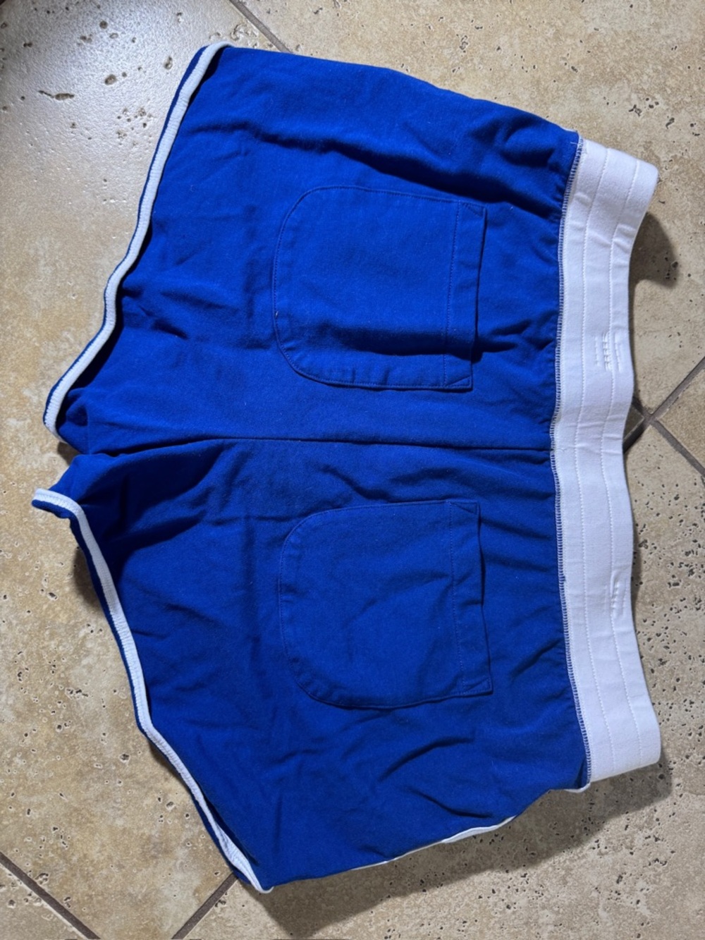 Lilly Pulitzer Navy and White Elastic Waist Shorts with Pink Tag - Picture 5 of 6